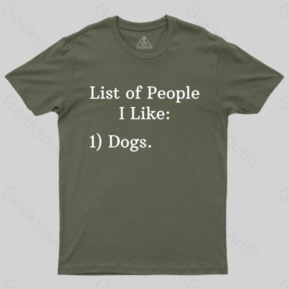 List Of People I Like T-Shirt
