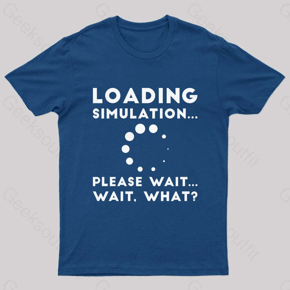 Loading Simulation Nerd T-Shirt Navy / S