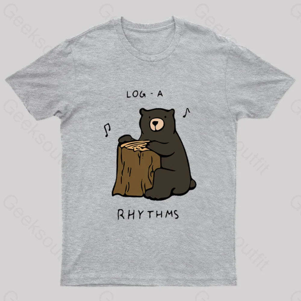 Log A Rhythms Nerd T-Shirt Grey / S