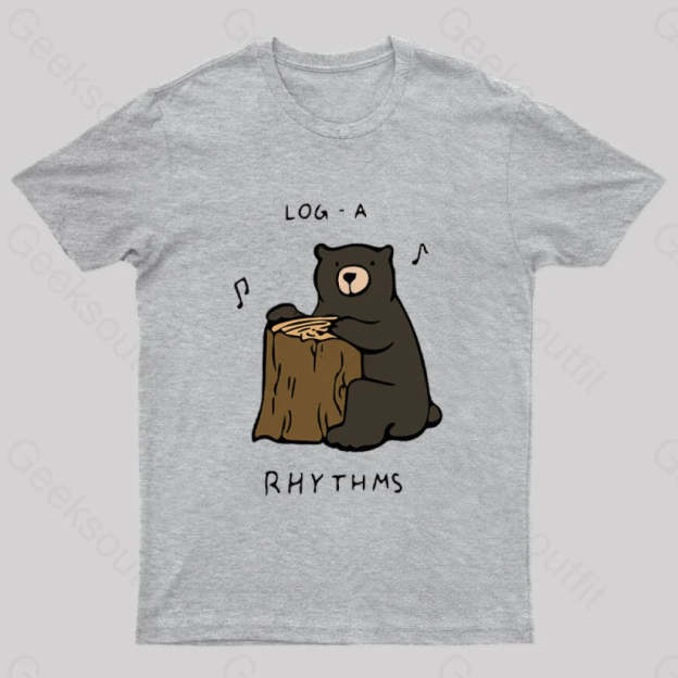 Log A Rhythms Nerd T-Shirt Grey / S