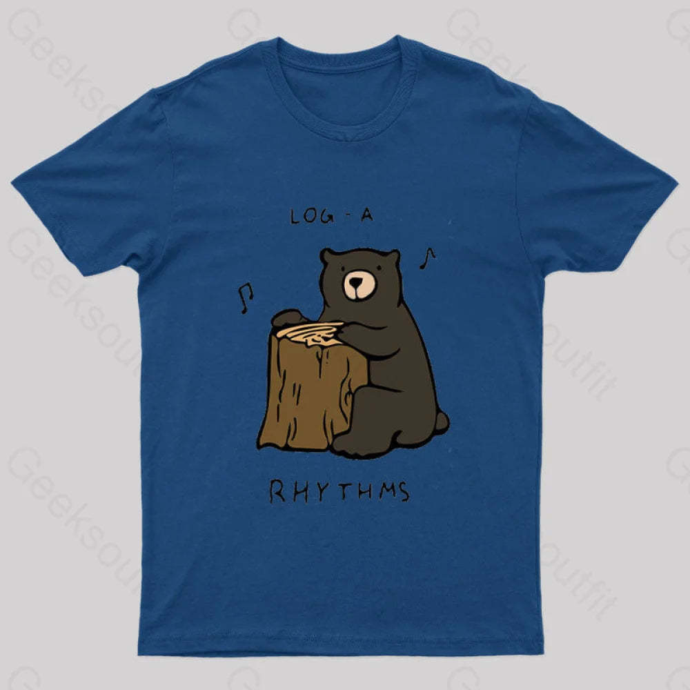 Log A Rhythms Nerd T-Shirt Navy / S