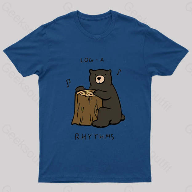 Log A Rhythms Nerd T-Shirt Navy / S