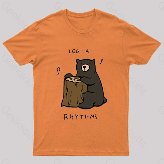 Log A Rhythms Nerd T-Shirt Orange / S