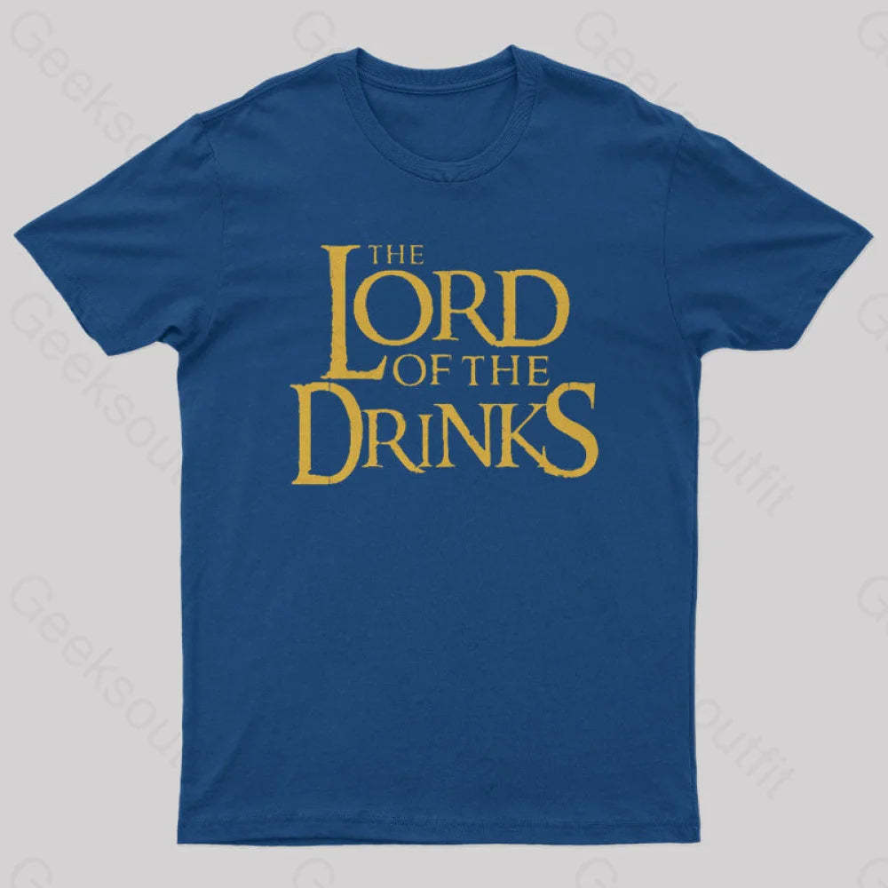 Lord Of The Drinks Nerd T-Shirt Navy / S