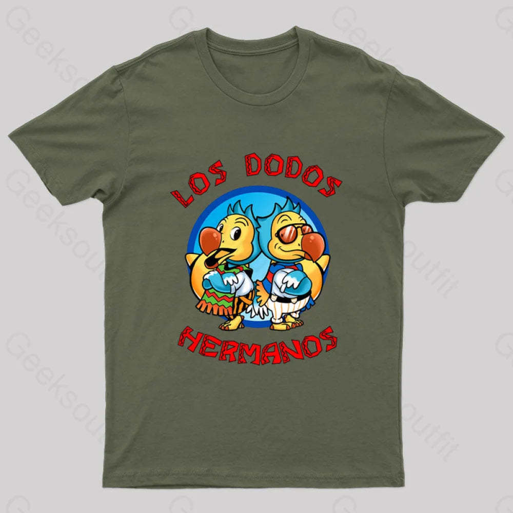 Los Dodos Hermanos T-Shirt Army Green / S