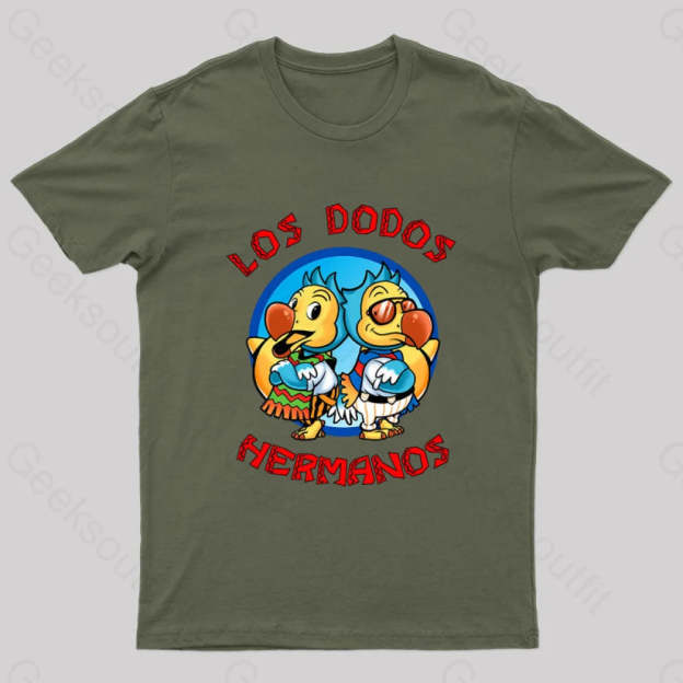 Los Dodos Hermanos T-Shirt Army Green / S
