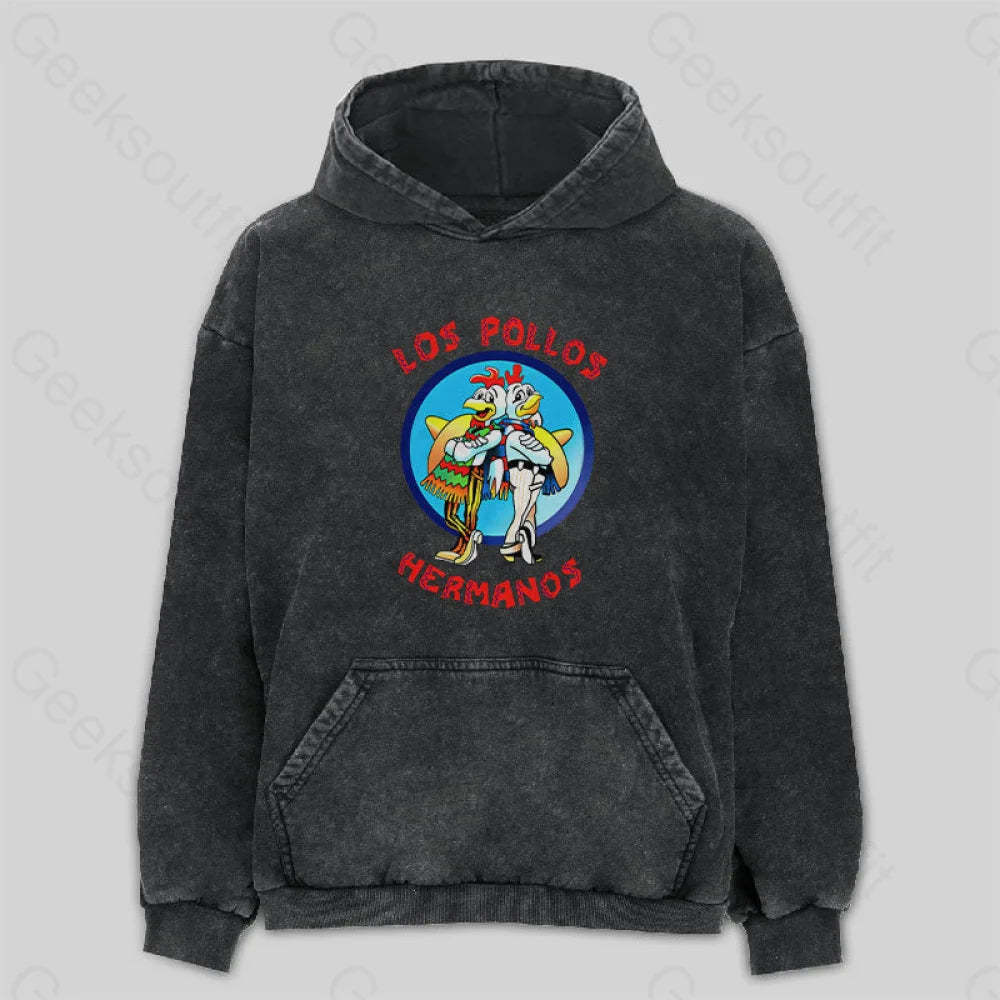 Los Pollos Hermanose Washed Hoodie M