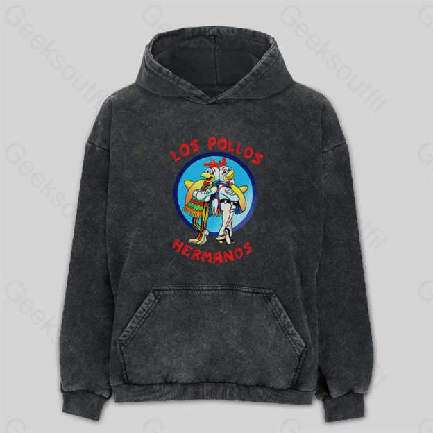 Los Pollos Hermanose Washed Hoodie M
