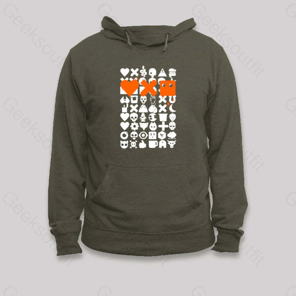 Love Death And Robots Hoodie Army Green / S