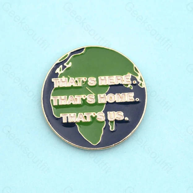 Love the Earth Series Round Pins - Geeksoutfit