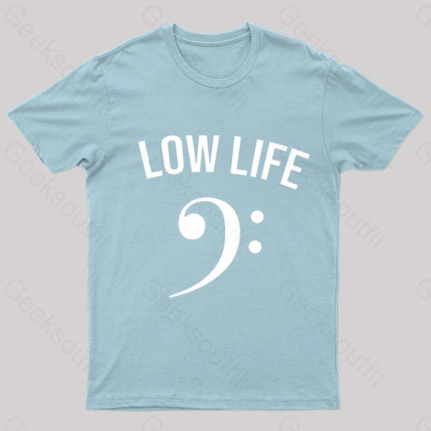 Low Life Geek T-Shirt Light Blue / S