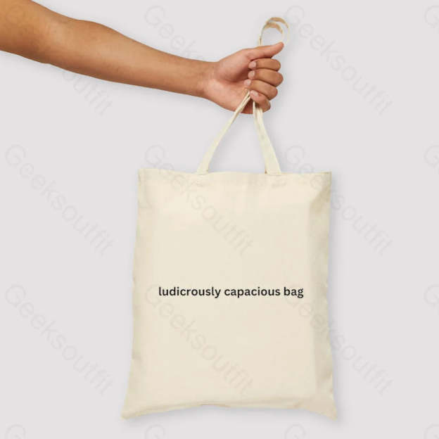 Ludicrously Capacious Bag Unisex Tote Beige