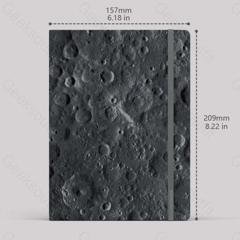 Lunar Surface Notebook Lined