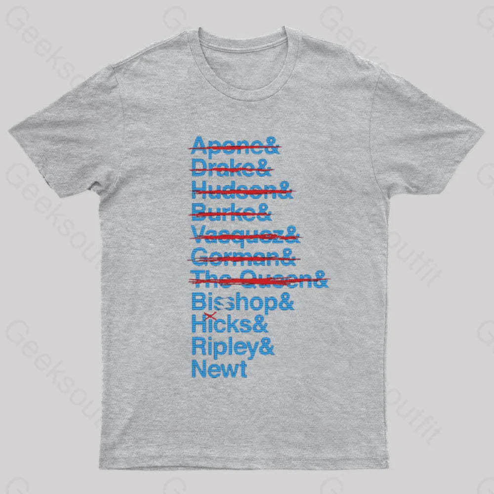 Lv-426 Kill List Aliens T-Shirt Grey / S