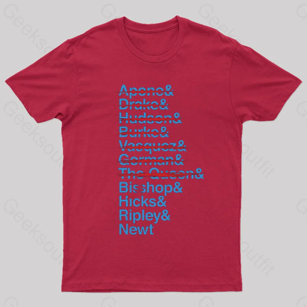 Lv-426 Kill List Aliens T-Shirt Red / S