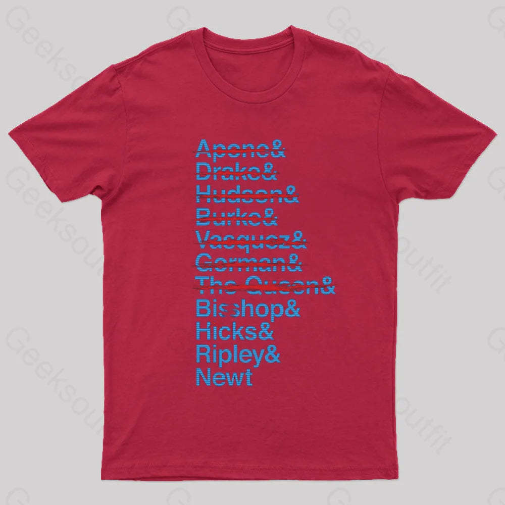 Lv-426 Kill List Aliens T-Shirt Red / S