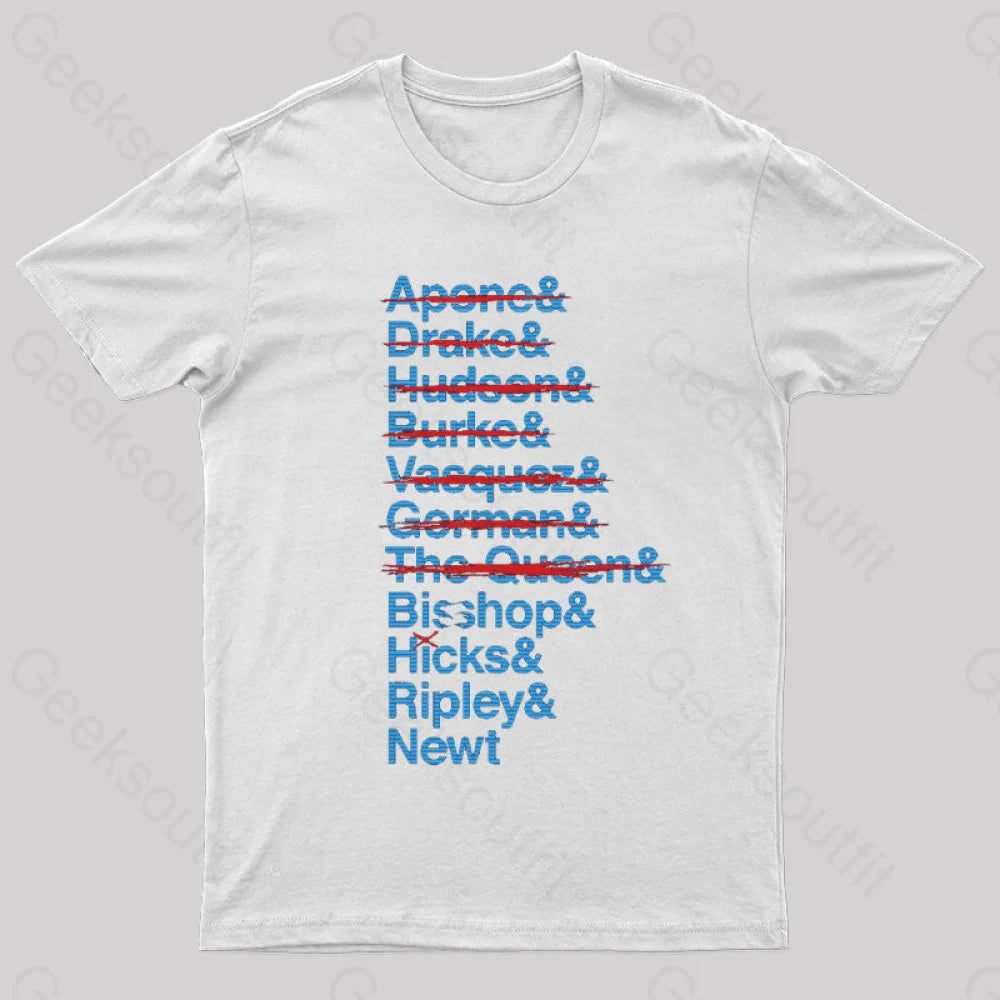 Lv-426 Kill List Aliens T-Shirt White / S