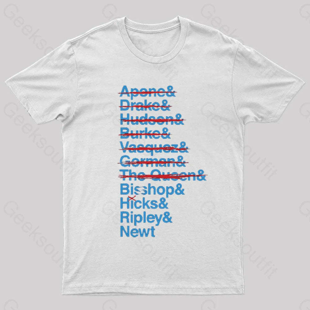 Lv-426 Kill List Aliens T-Shirt White / S