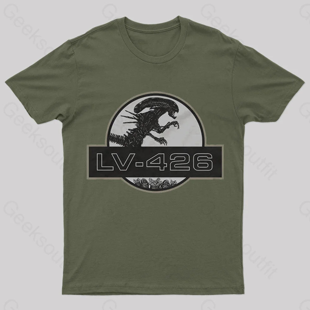 Lv-426 Nerd T-Shirt Army Green / S