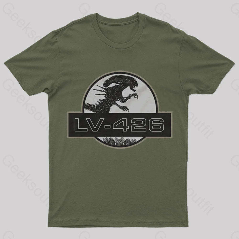 Lv-426 Nerd T-Shirt Army Green / S