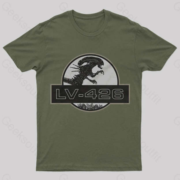 Lv-426 Nerd T-Shirt Army Green / S