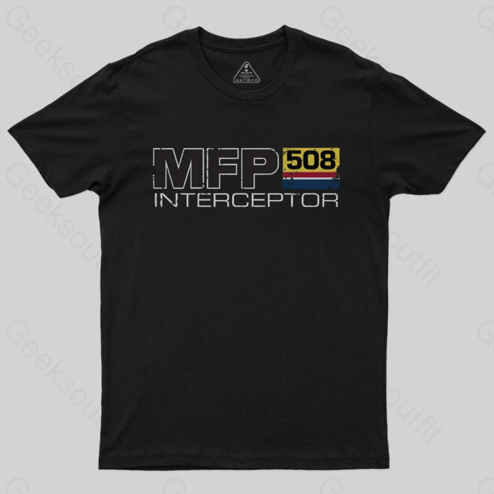 Mad Max Mfp Interceptor Geek T-Shirt Black / S