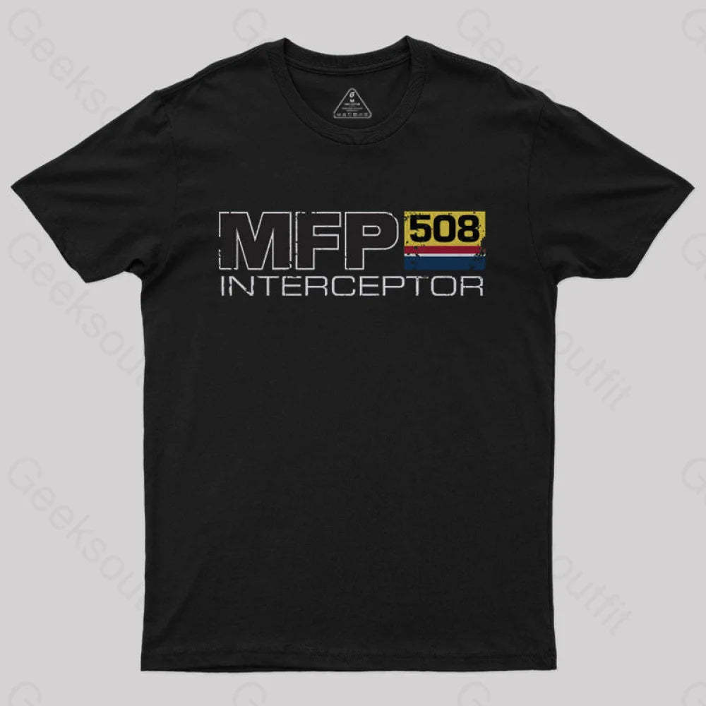 Mad Max Mfp Interceptor Geek T-Shirt Black / S