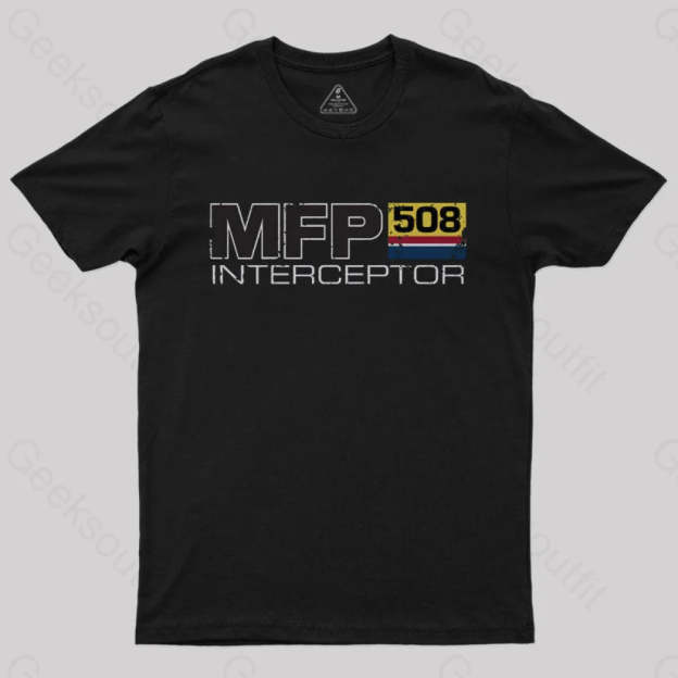 Mad Max Mfp Interceptor Geek T-Shirt Black / S
