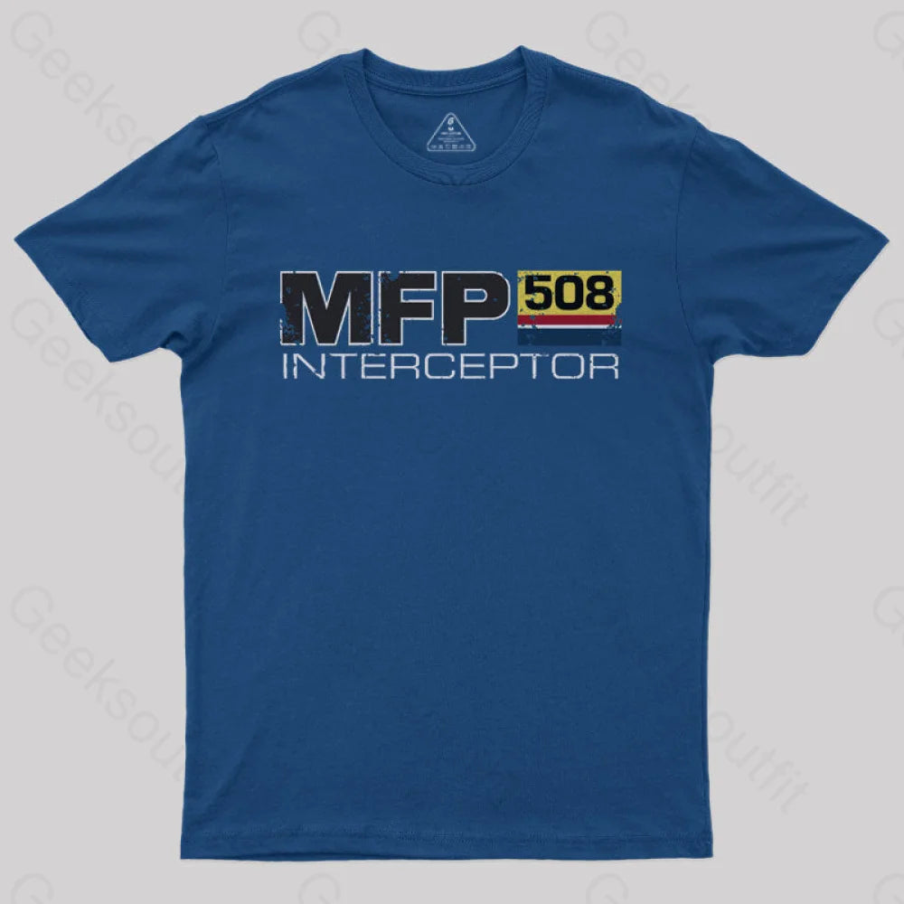 Mad Max Mfp Interceptor Geek T-Shirt Navy / S