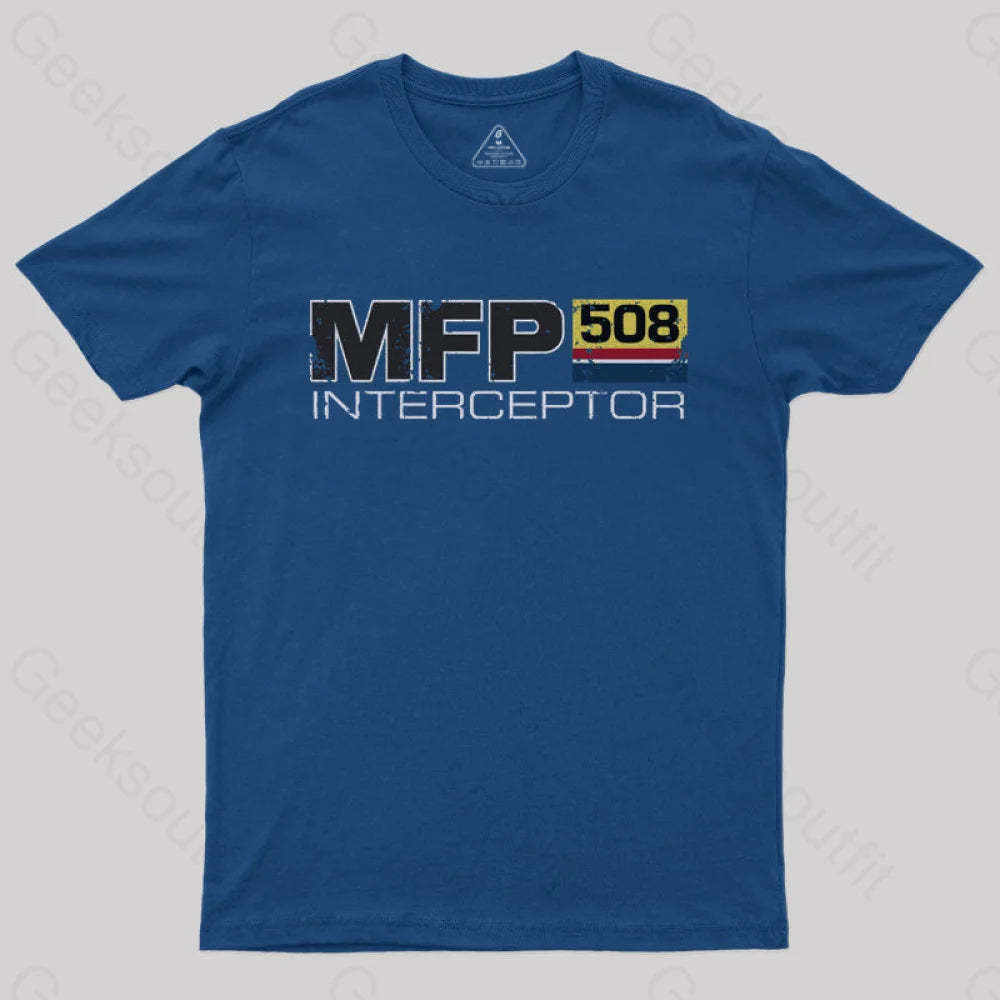Mad Max Mfp Interceptor Geek T-Shirt Navy / S