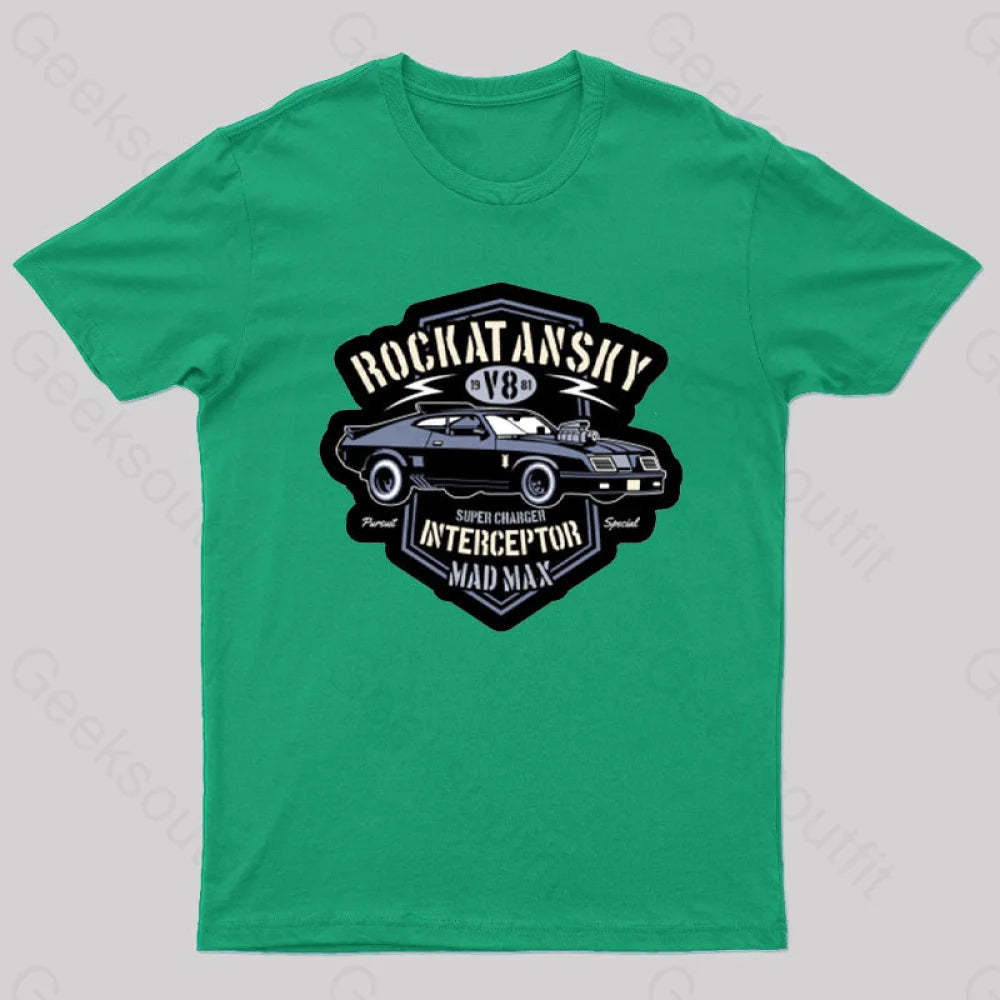 Mad Max V8 Geeks T-Shirt Green / S
