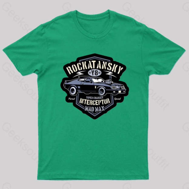 Mad Max V8 Geeks T-Shirt Green / S