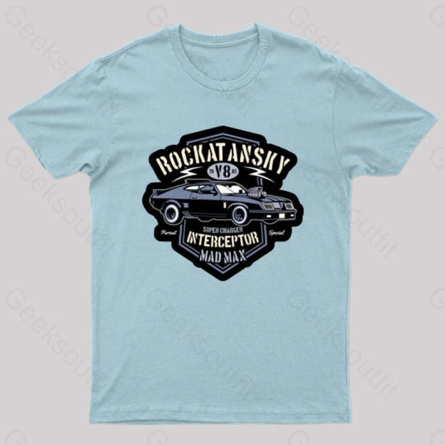 Mad Max V8 Geeks T-Shirt Light Blue / S