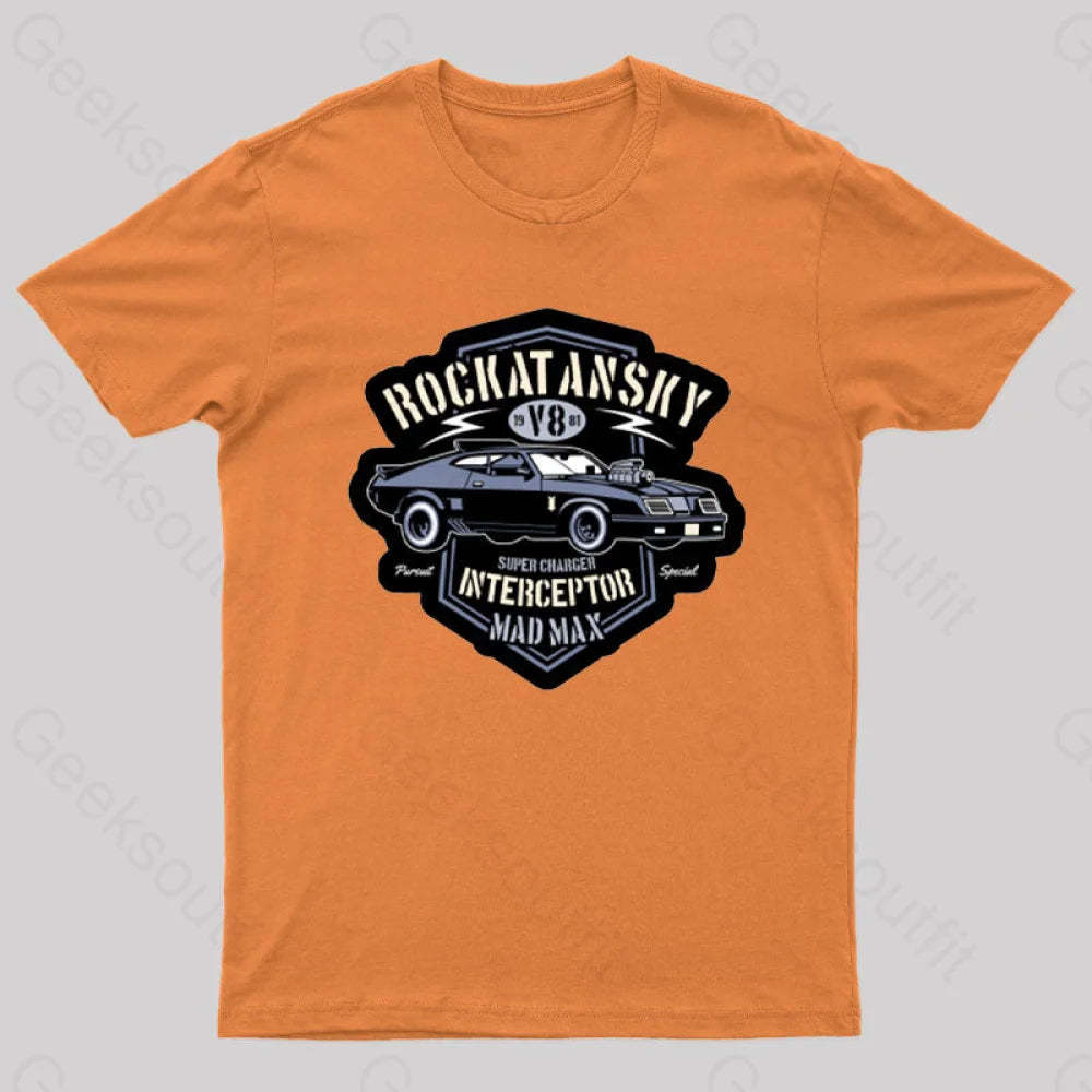 Mad Max V8 Geeks T-Shirt Orange / S
