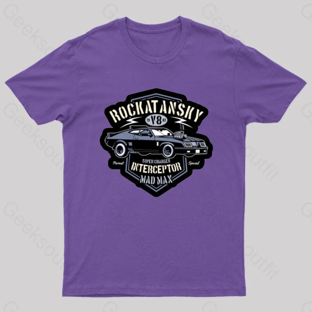 Mad Max V8 Geeks T-Shirt Purple / S