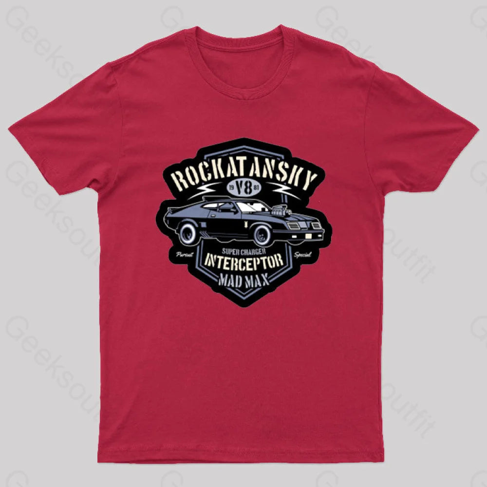 Mad Max V8 Geeks T-Shirt Red / S