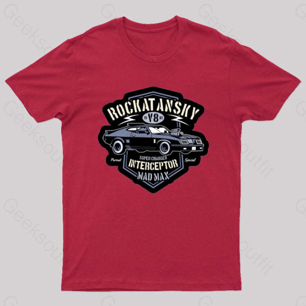 Mad Max V8 Geeks T-Shirt Red / S