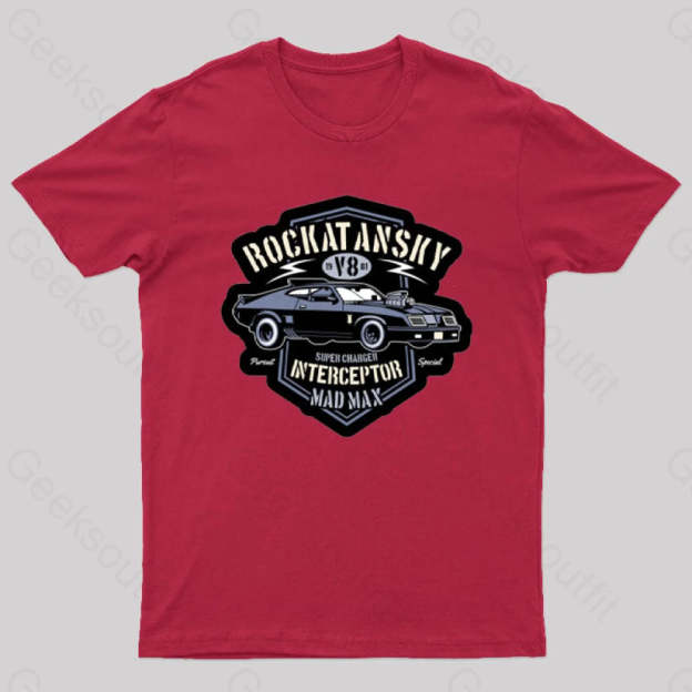 Mad Max V8 Geeks T-Shirt Red / S