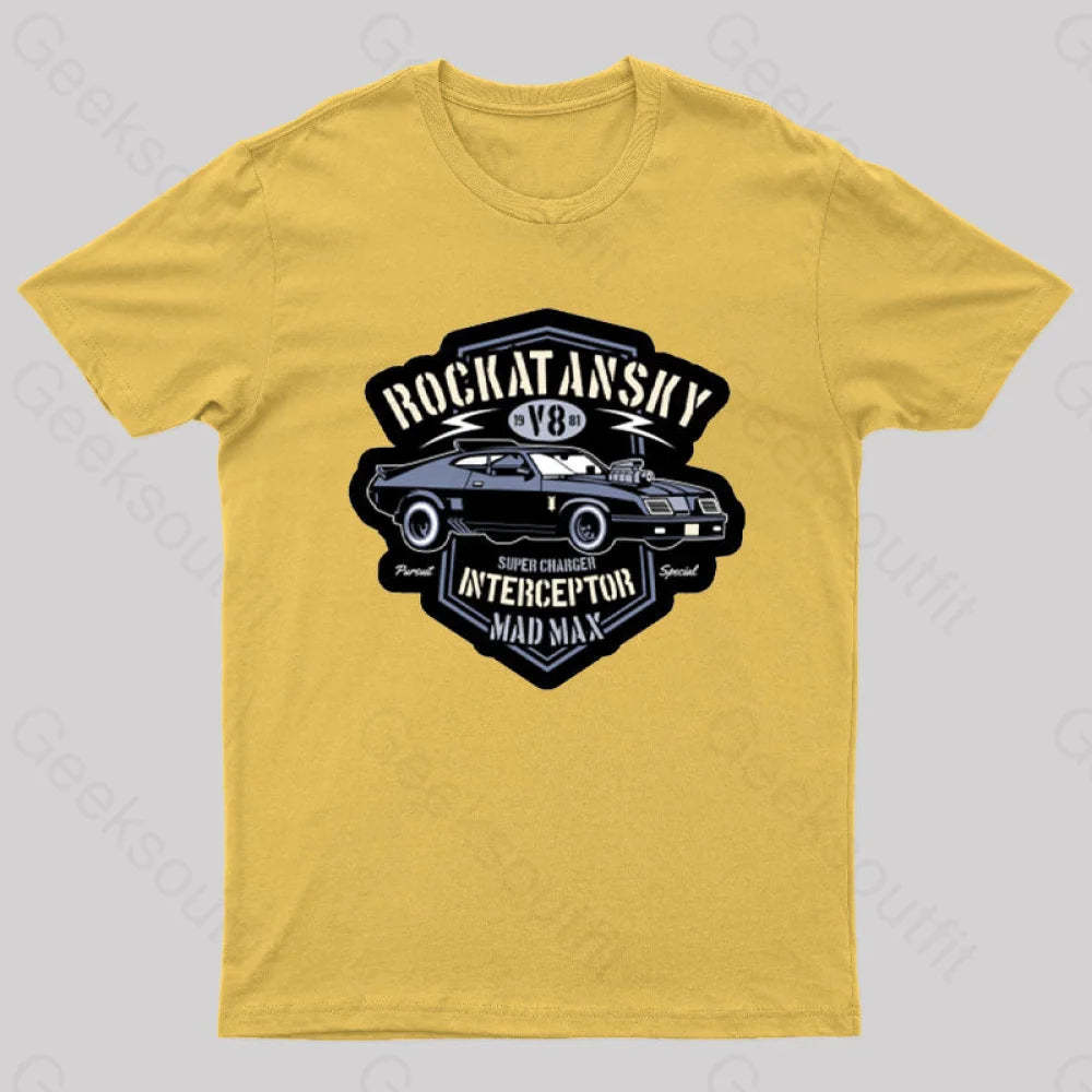 Mad Max V8 Geeks T-Shirt Yellow / S