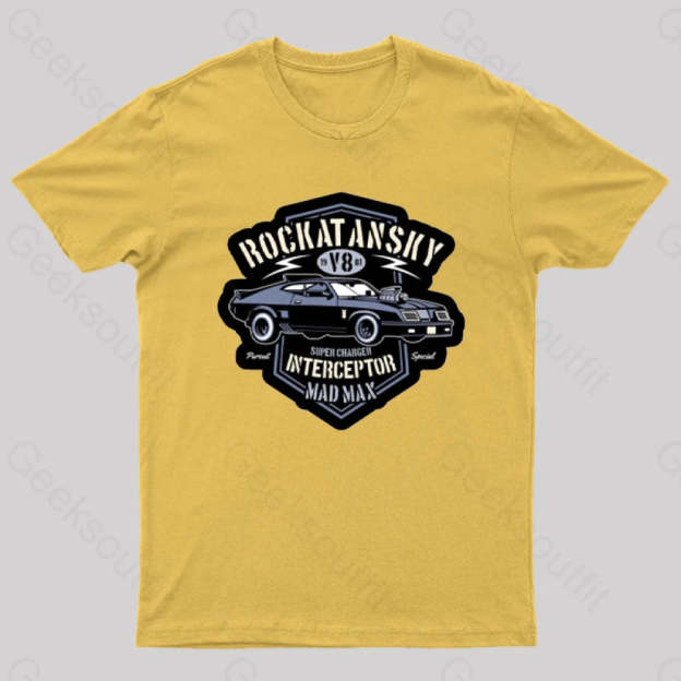 Mad Max V8 Geeks T-Shirt Yellow / S