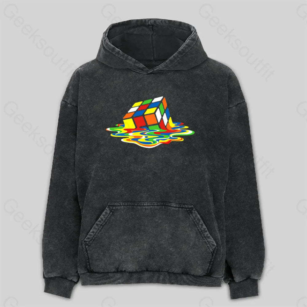 Magic Cube Colourful Washed Hoodie M