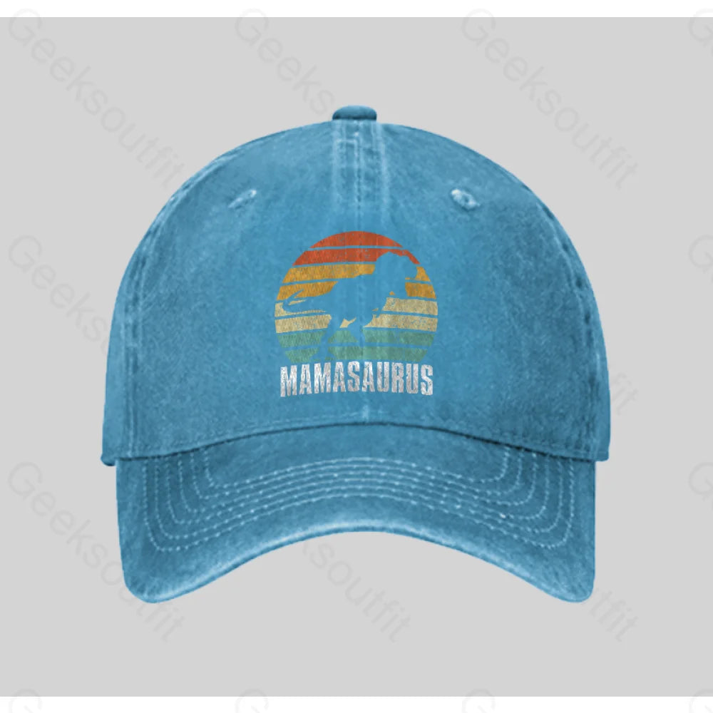 Mamasaurus - Mother¡¯s Gift Day Essential Washed Vintage Baseball Cap Blue