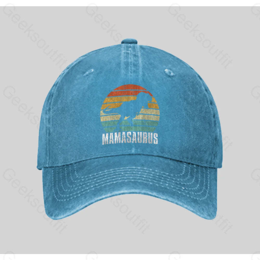 Mamasaurus - Mother¡¯s Gift Day Essential Washed Vintage Baseball Cap Blue