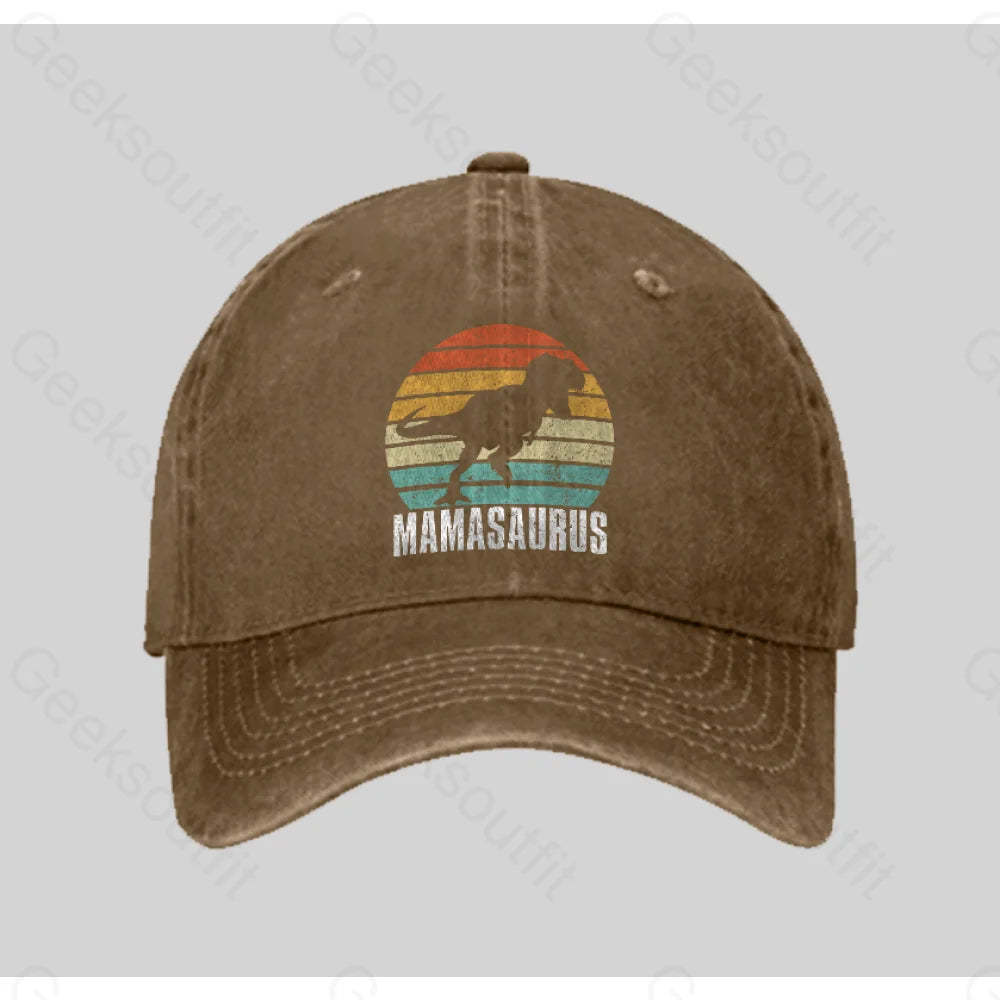 Mamasaurus - Mother¡¯s Gift Day Essential Washed Vintage Baseball Cap Natural