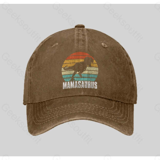 Mamasaurus - Mother¡¯s Gift Day Essential Washed Vintage Baseball Cap Natural