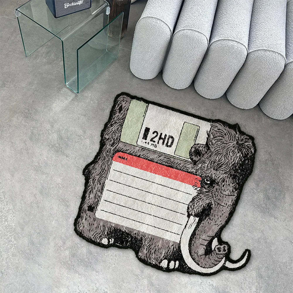 Mammotdisk Funny Imitation Wool Rug 80Cm