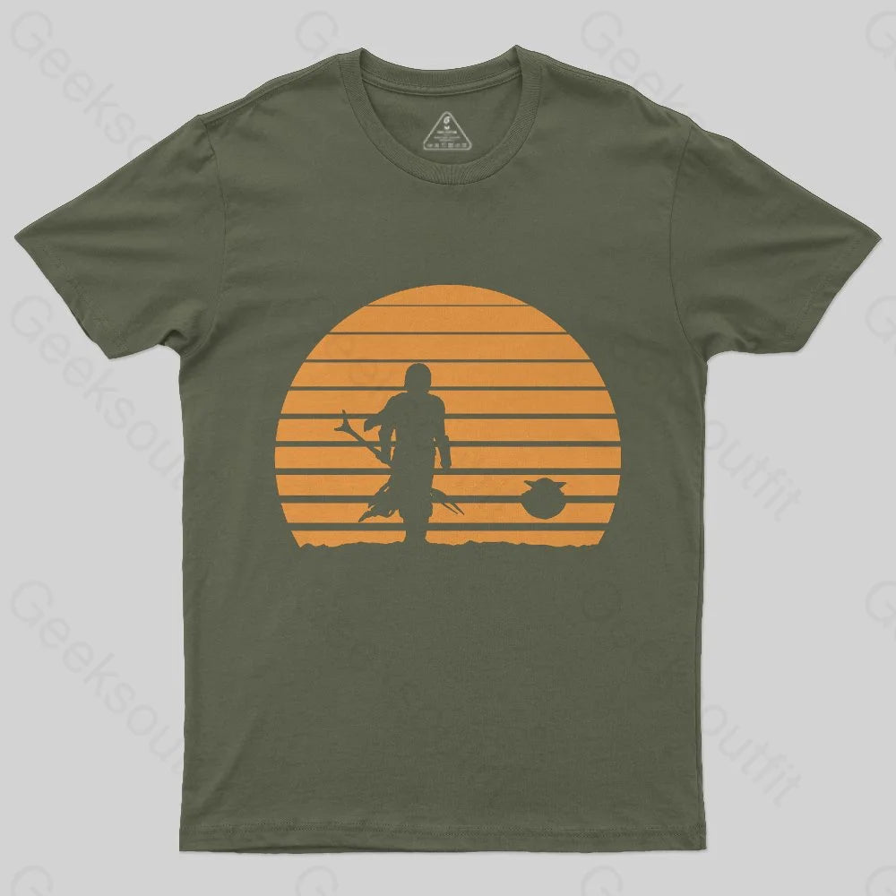 MANDALORIAN SUNSET T-Shirt - Geeksoutfit