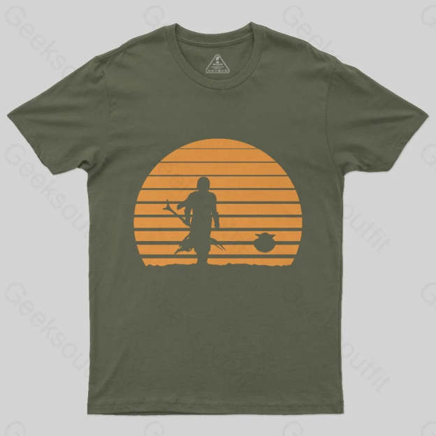 MANDALORIAN SUNSET T-Shirt - Geeksoutfit