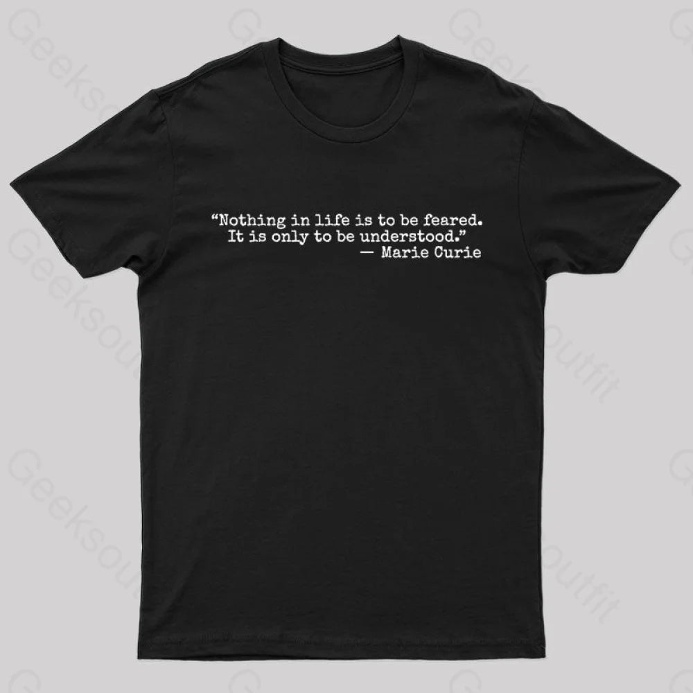 Marie Curie Geek T-Shirt Black / S