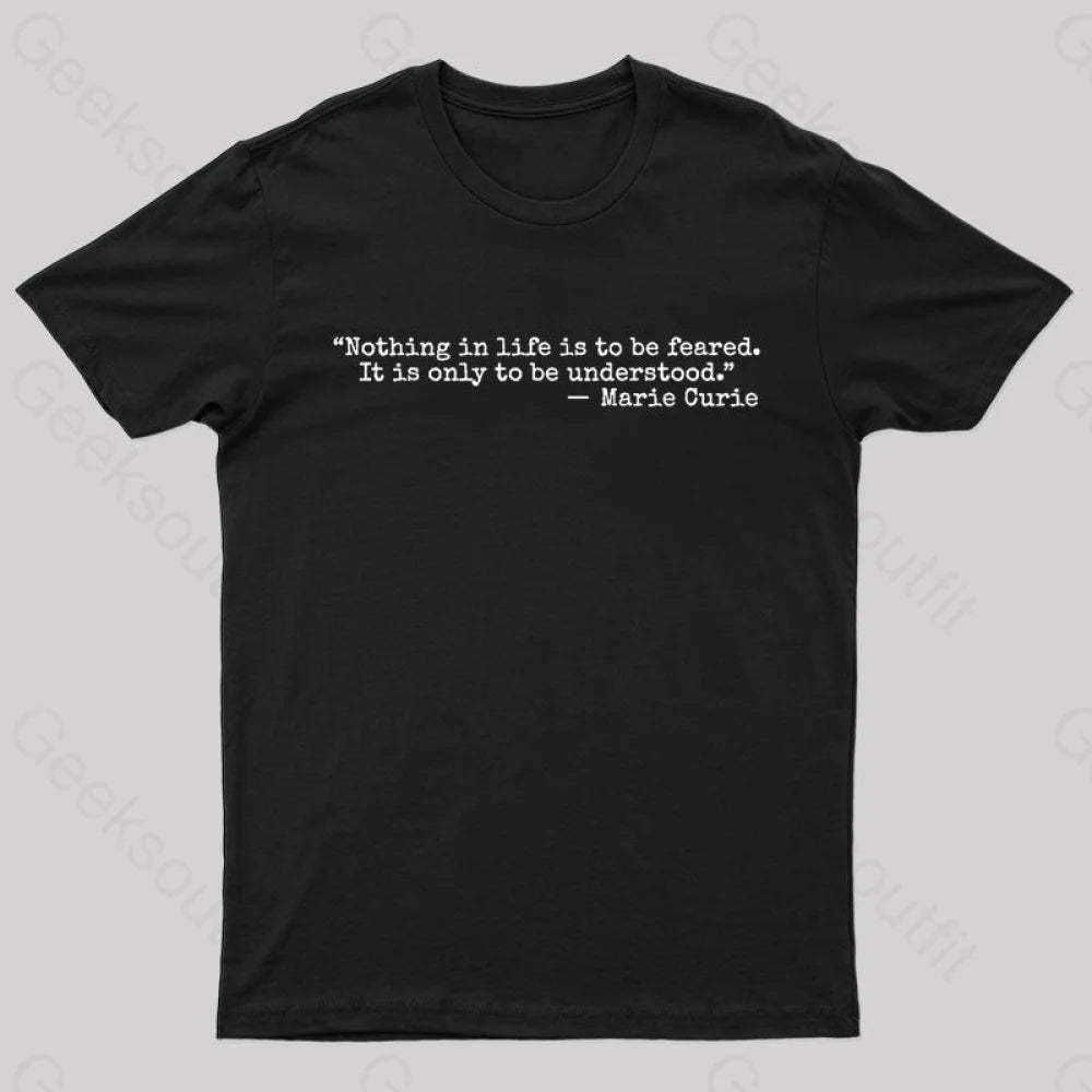 Marie Curie Geek T-Shirt Black / S
